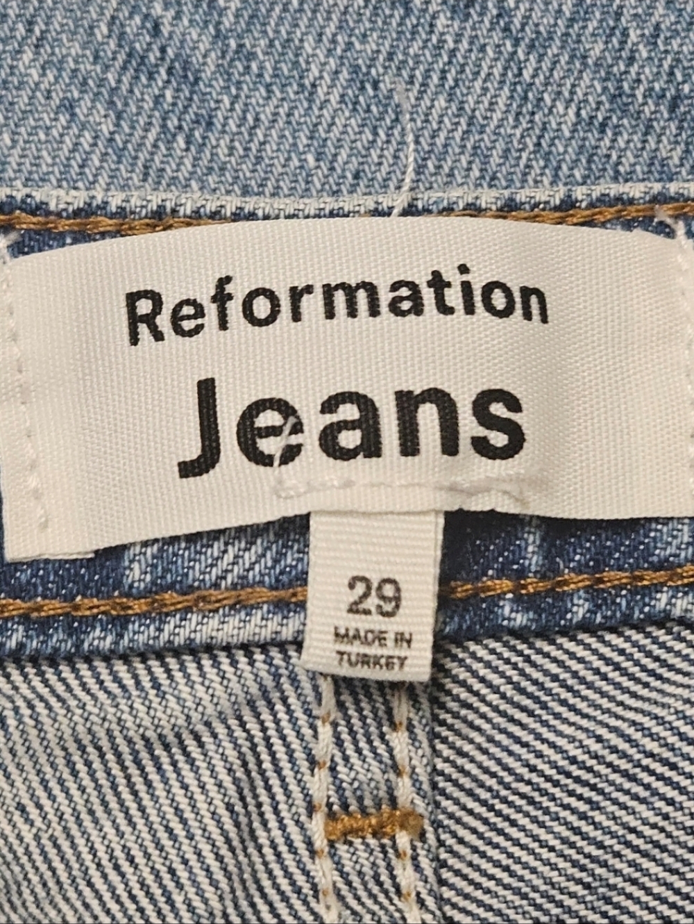 REFORMATION CYNTHIA HIGH RISE STRAIGHT JEANS 29 - Picture 5 of 7